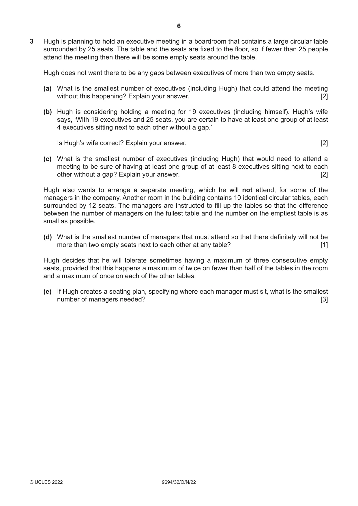 Cambridge A Level Thinking Skills 9694 2022 Oct/Nov Paper 3 · Variant 2 question paper, page 6 of 12
