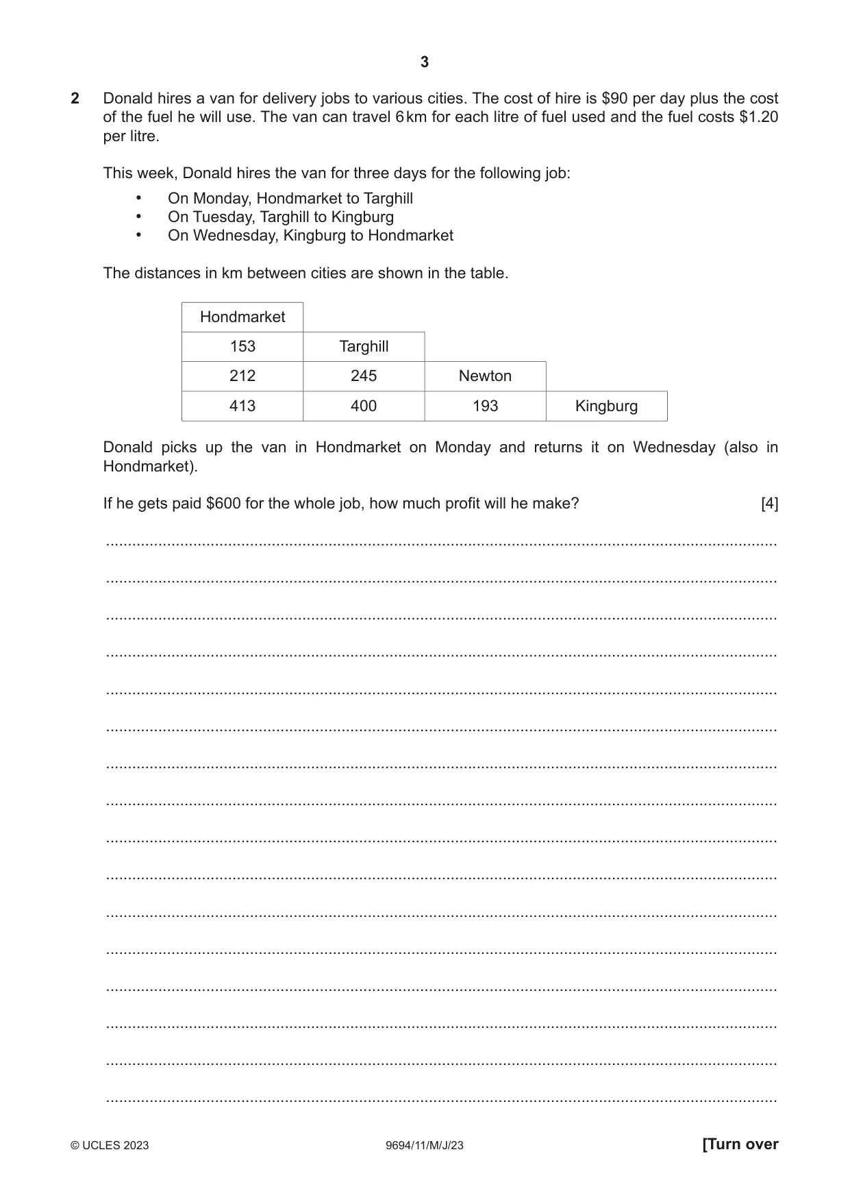 Cambridge A Level Thinking Skills 9694 2023 May/June Paper 1 · Variant 1 question paper, page 3 of 16