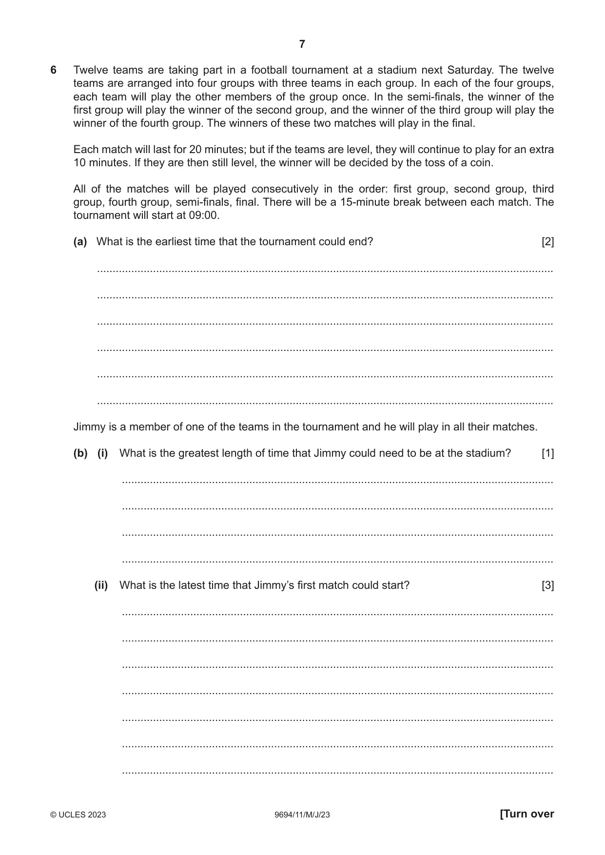 Cambridge A Level Thinking Skills 9694 2023 May/June Paper 1 · Variant 1 question paper, page 7 of 16