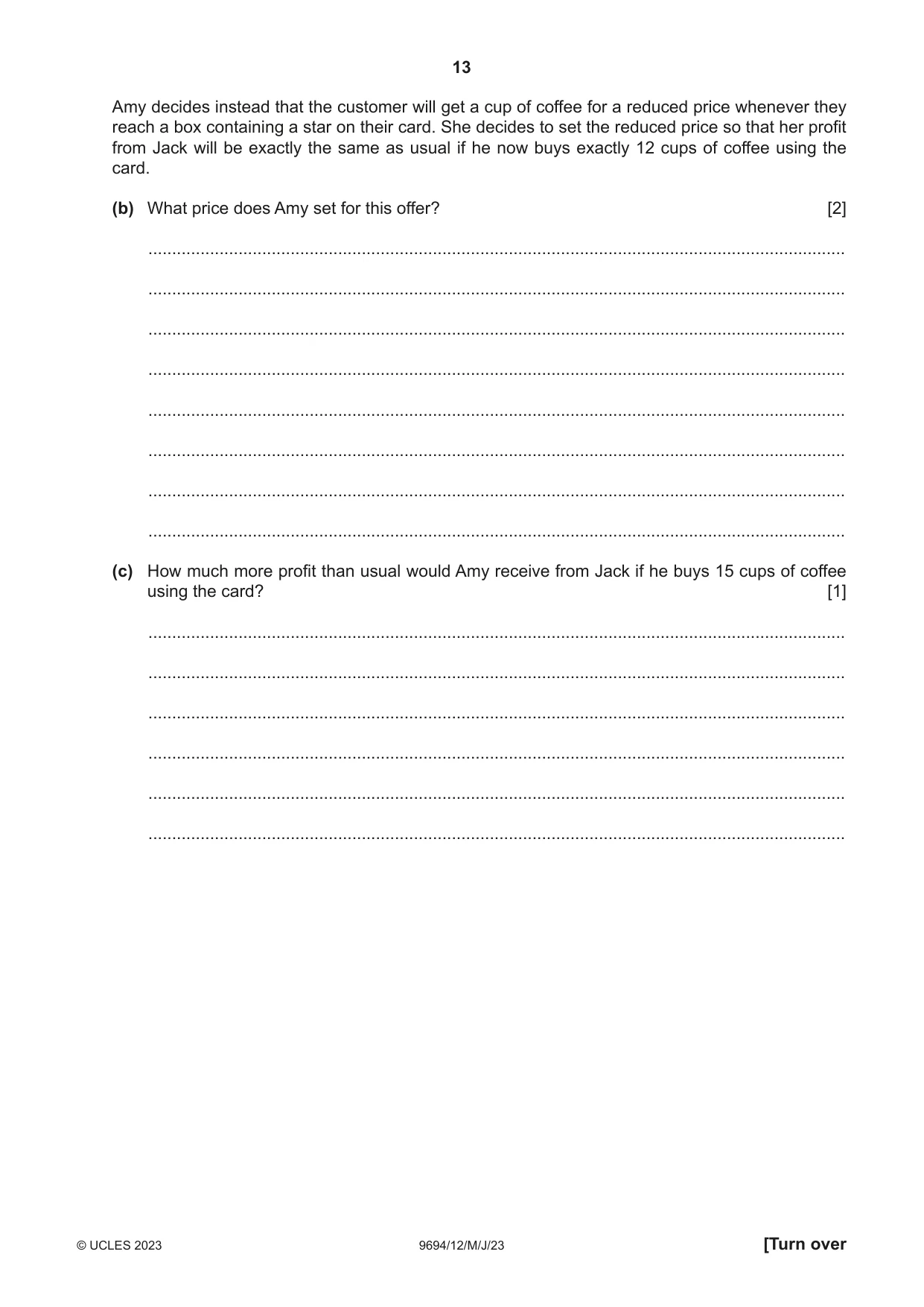 Cambridge A Level Thinking Skills 9694 2023 May/June Paper 1 · Variant 2 question paper, page 13 of 16