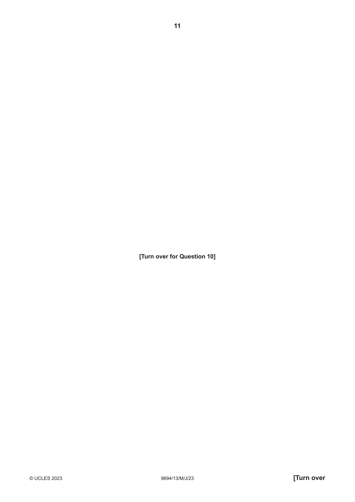 Cambridge A Level Thinking Skills 9694 2023 May/June Paper 1 · Variant 3 question paper, page 11 of 16