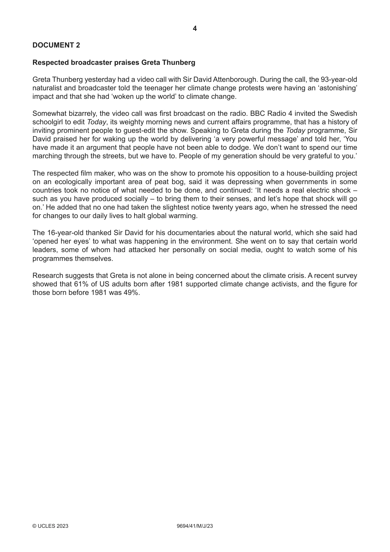 Cambridge A Level Thinking Skills 9694 2023 May/June Paper 4 · Variant 1 question paper, page 4 of 8