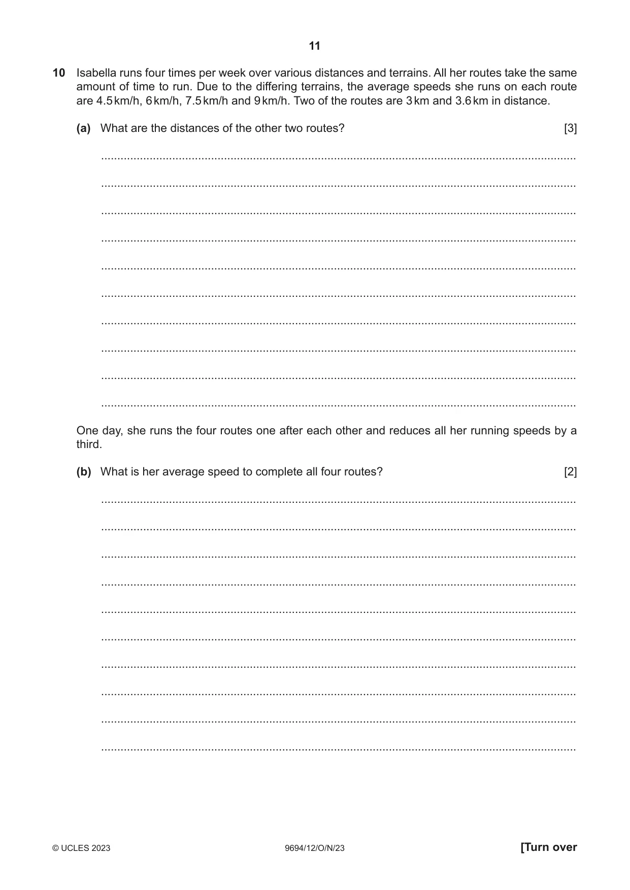 Cambridge A Level Thinking Skills 9694 2023 Oct/Nov Paper 1 · Variant 2 question paper, page 11 of 16