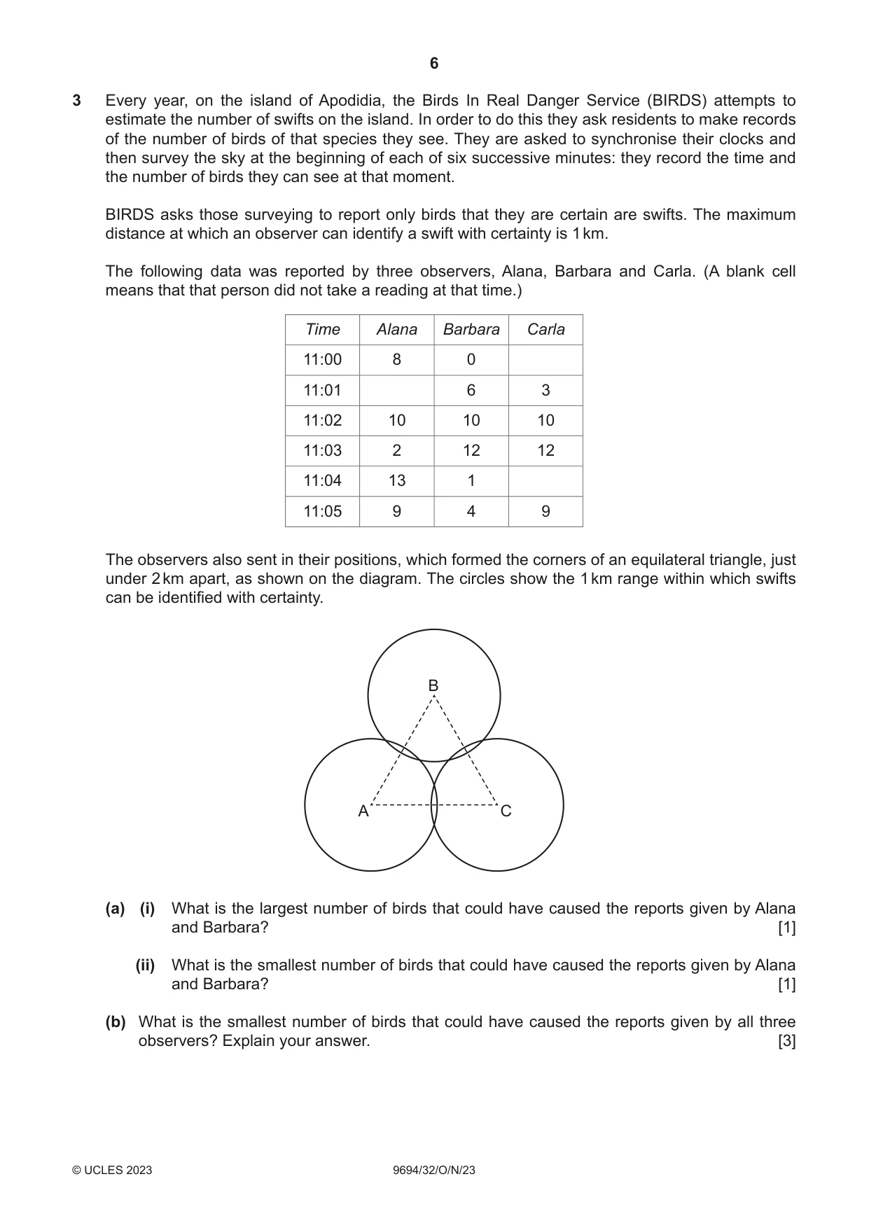 Cambridge A Level Thinking Skills 9694 2023 Oct/Nov Paper 3 · Variant 2 question paper, page 6 of 8