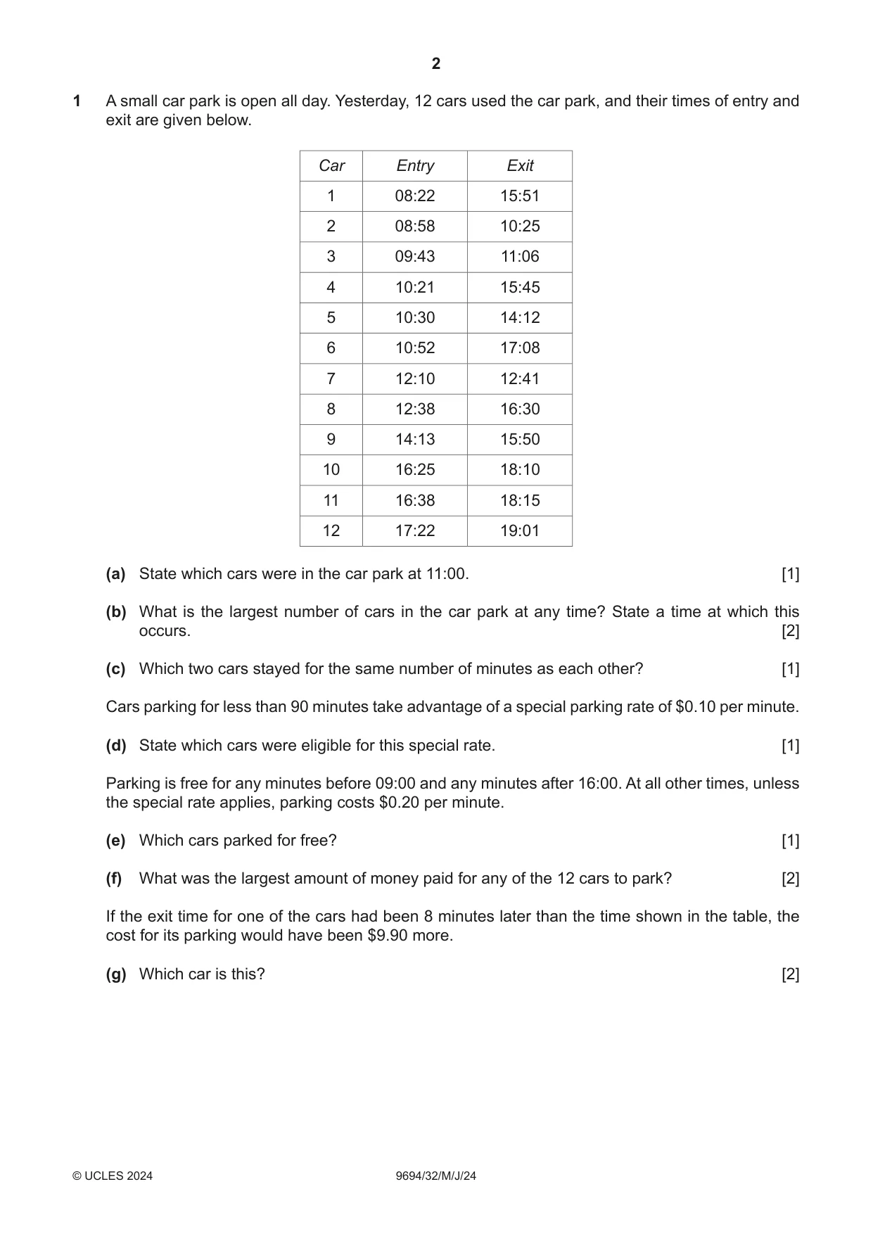 Cambridge A Level Thinking Skills 9694 2024 May/June Paper 3 · Variant 2 question paper, page 2 of 12