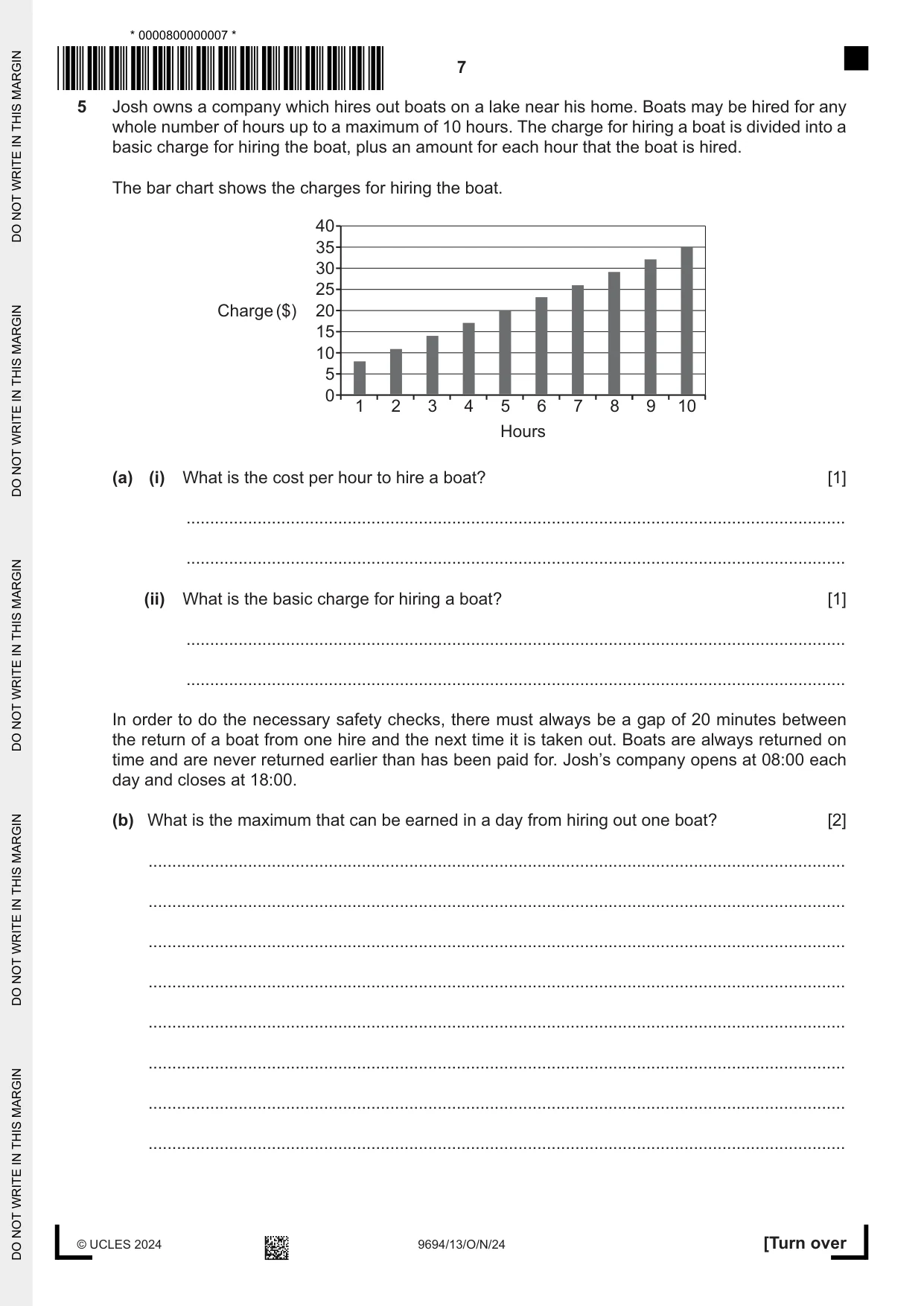 Cambridge A Level Thinking Skills 9694 2024 Oct/Nov Paper 1 · Variant 3 question paper, page 7 of 20