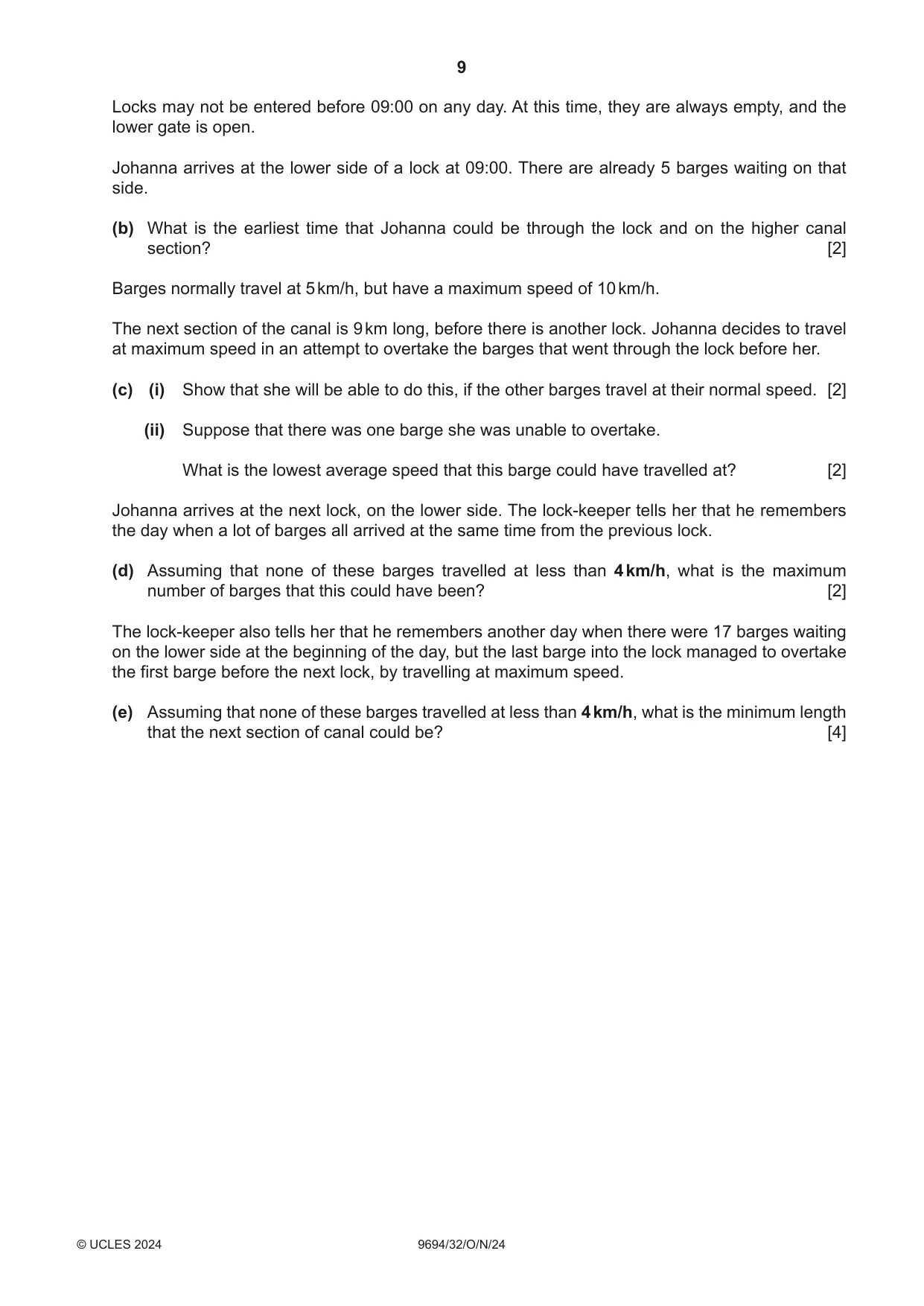 Cambridge A Level Thinking Skills 9694 2024 Oct/Nov Paper 3 · Variant 2 question paper, page 9 of 12