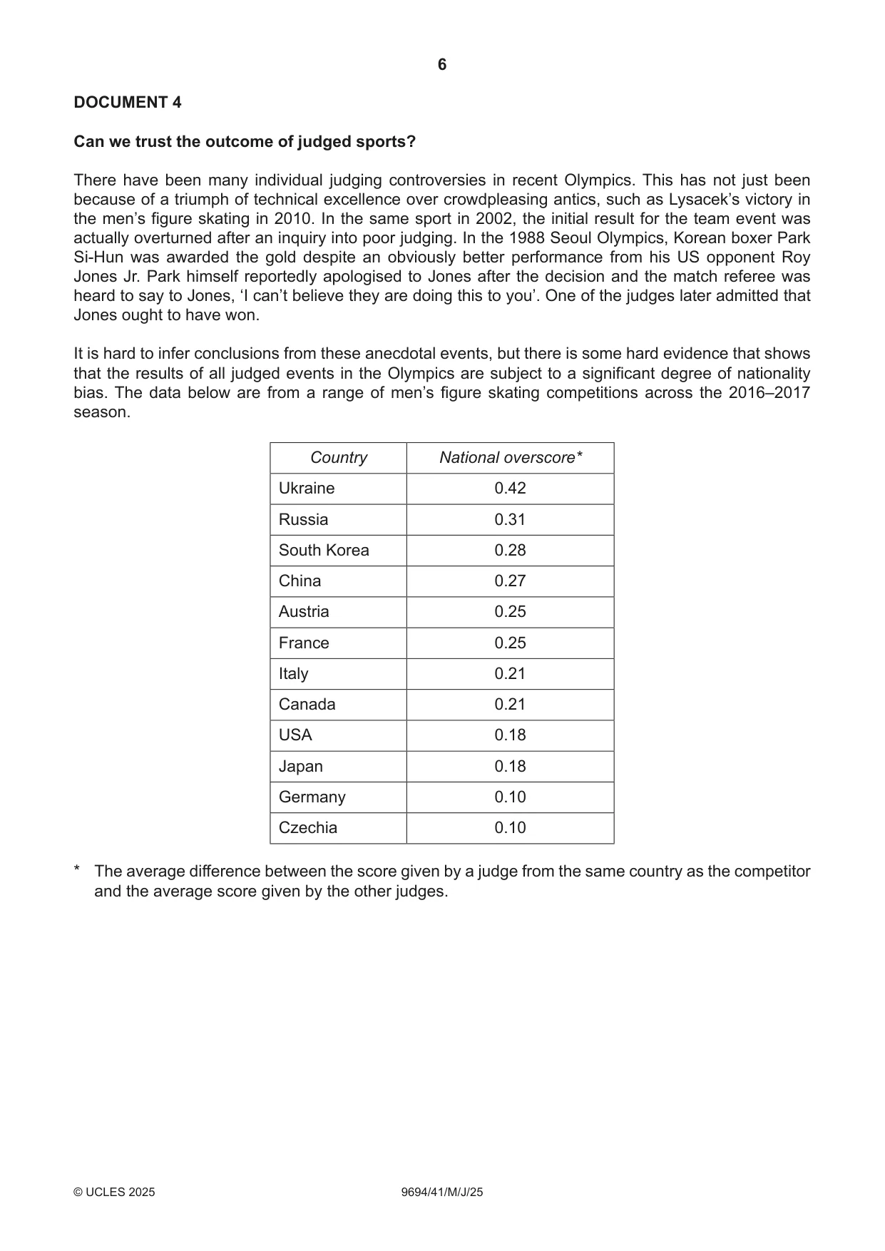 Cambridge A Level Thinking Skills 9694 2025 May/June Paper 4 · Variant 1 question paper, page 6 of 8