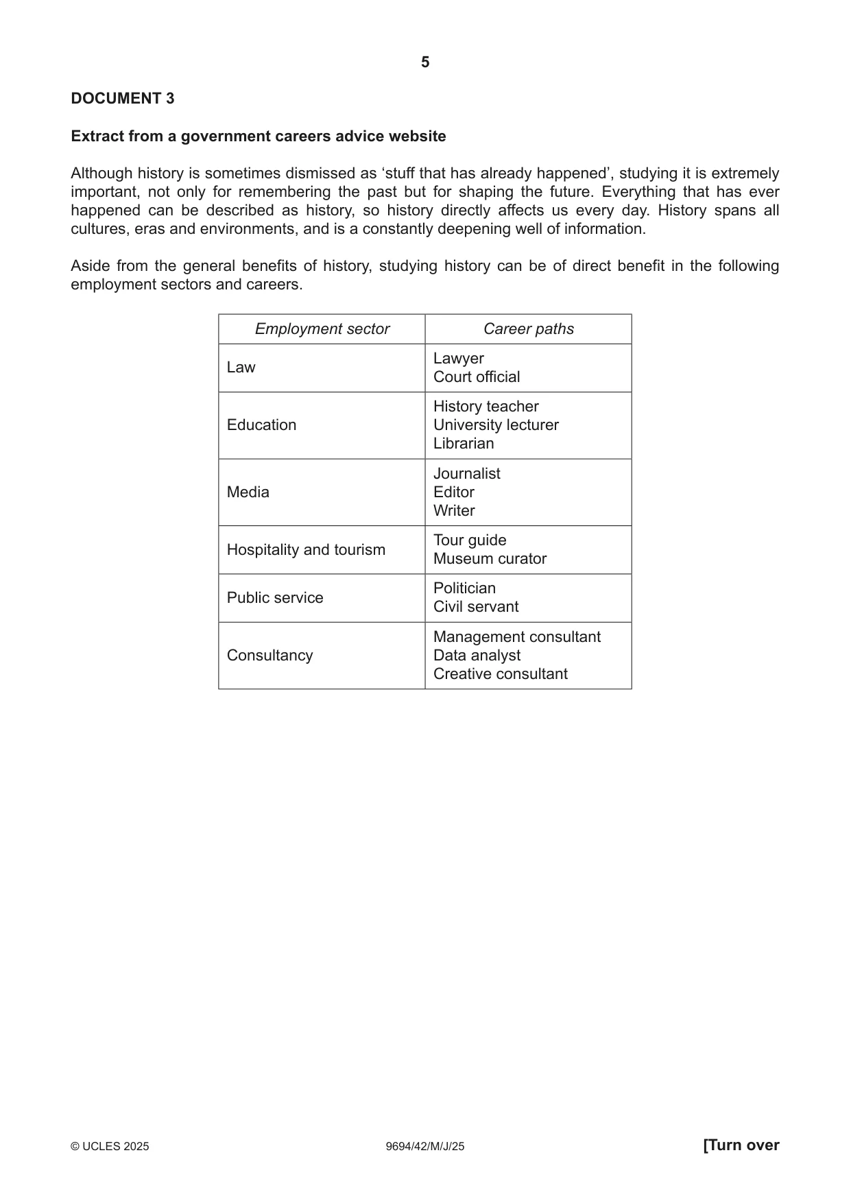 Cambridge A Level Thinking Skills 9694 2025 May/June Paper 4 · Variant 2 question paper, page 5 of 8