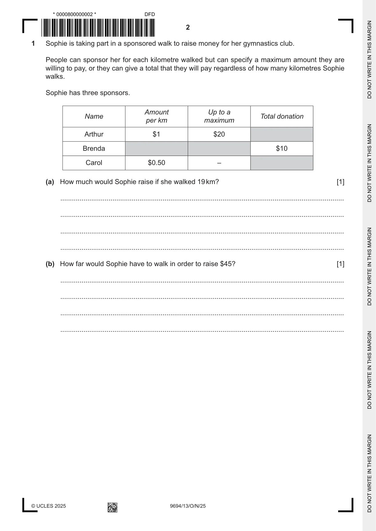 Cambridge A Level Thinking Skills 9694 2025 Oct/Nov Paper 1 · Variant 3 question paper, page 2 of 16