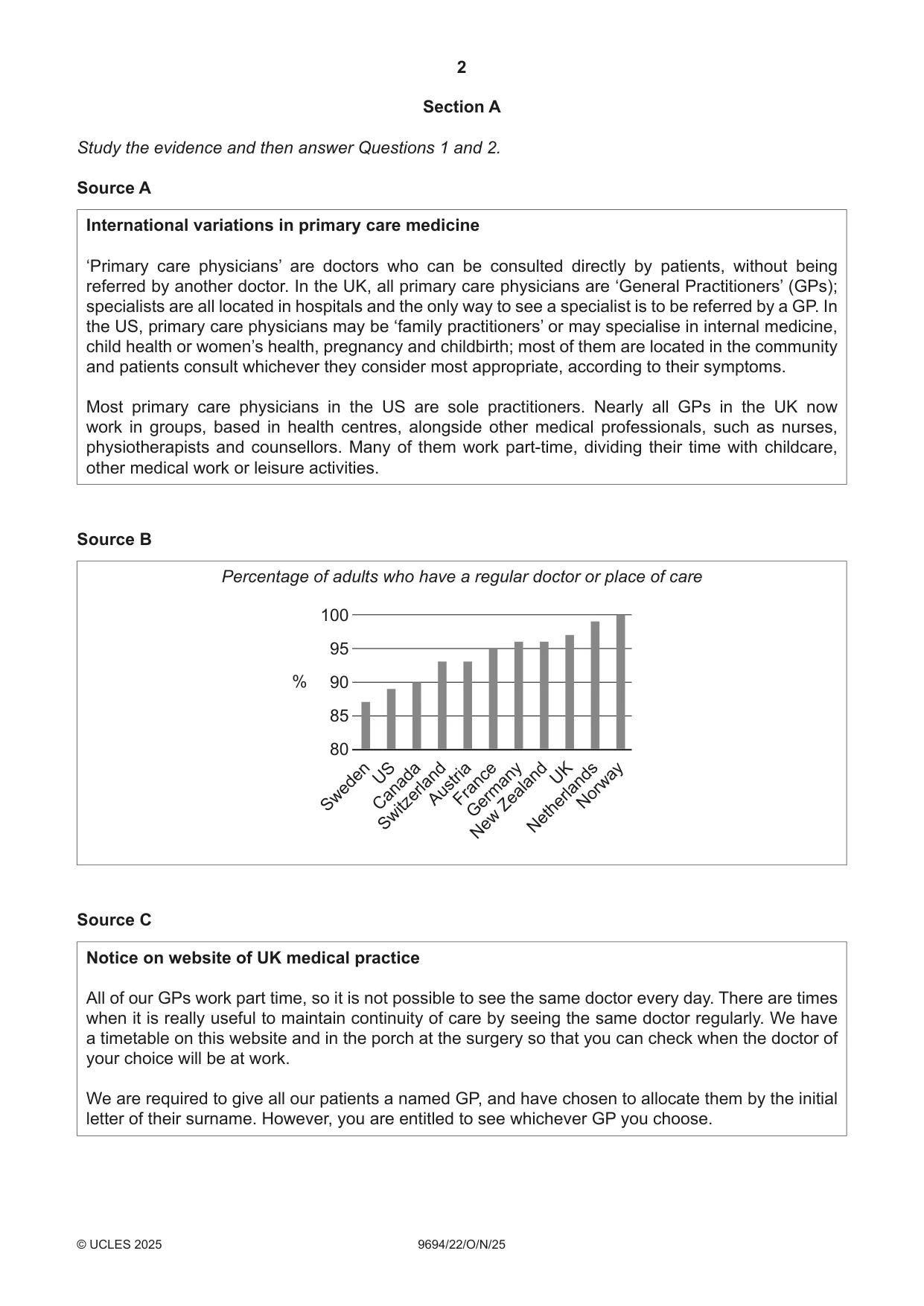 Cambridge A Level Thinking Skills 9694 2025 Oct/Nov Paper 2 · Variant 2 question paper, page 2 of 8