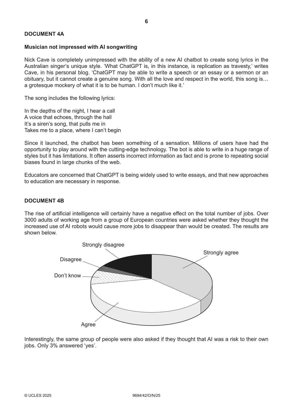 Cambridge A Level Thinking Skills 9694 2025 Oct/Nov Paper 4 · Variant 2 question paper, page 6 of 8