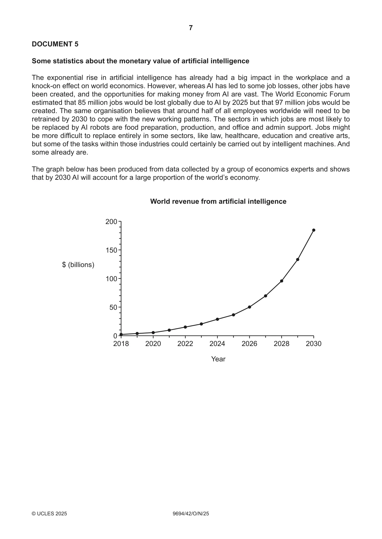Cambridge A Level Thinking Skills 9694 2025 Oct/Nov Paper 4 · Variant 2 question paper, page 7 of 8