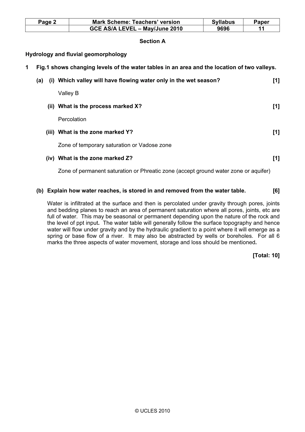 Mark scheme, page 2 of 12