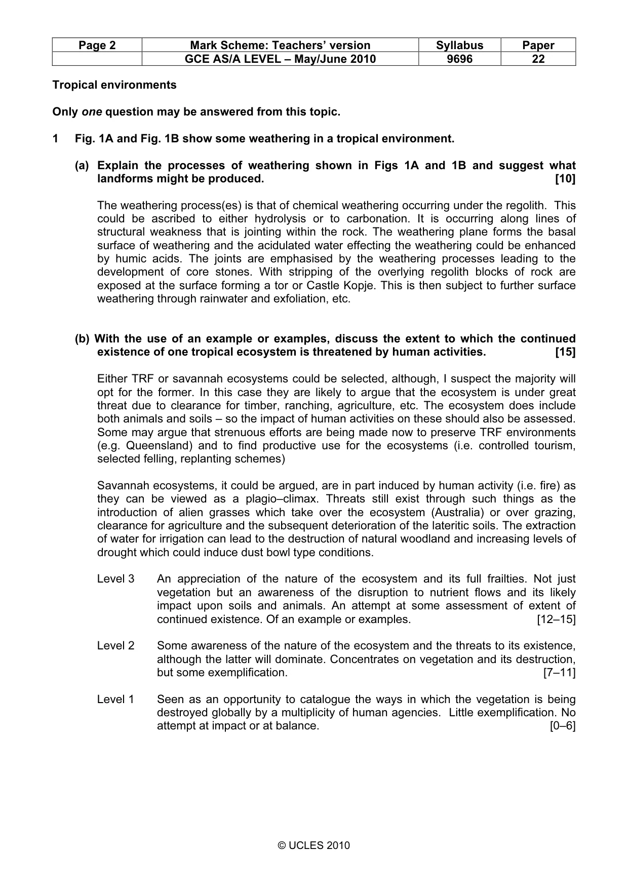 Mark scheme, page 2 of 9