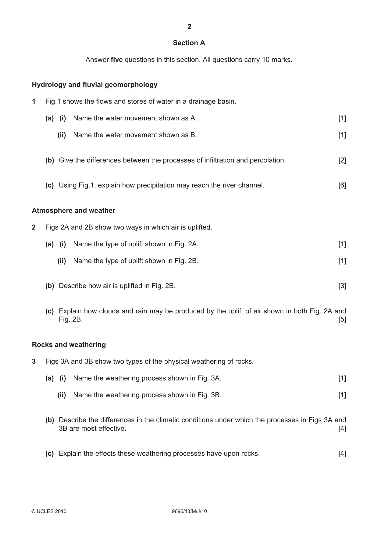 Cambridge A Level Geography 9696 2010 May/June Paper 1 · Variant 3 question paper, page 2 of 8
