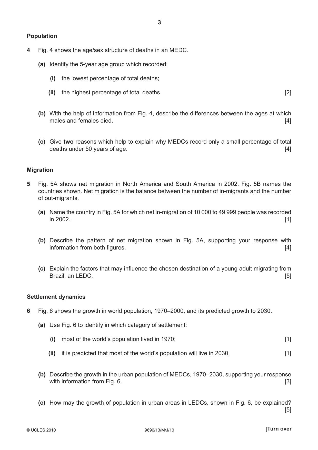 Cambridge A Level Geography 9696 2010 May/June Paper 1 · Variant 3 question paper, page 3 of 8