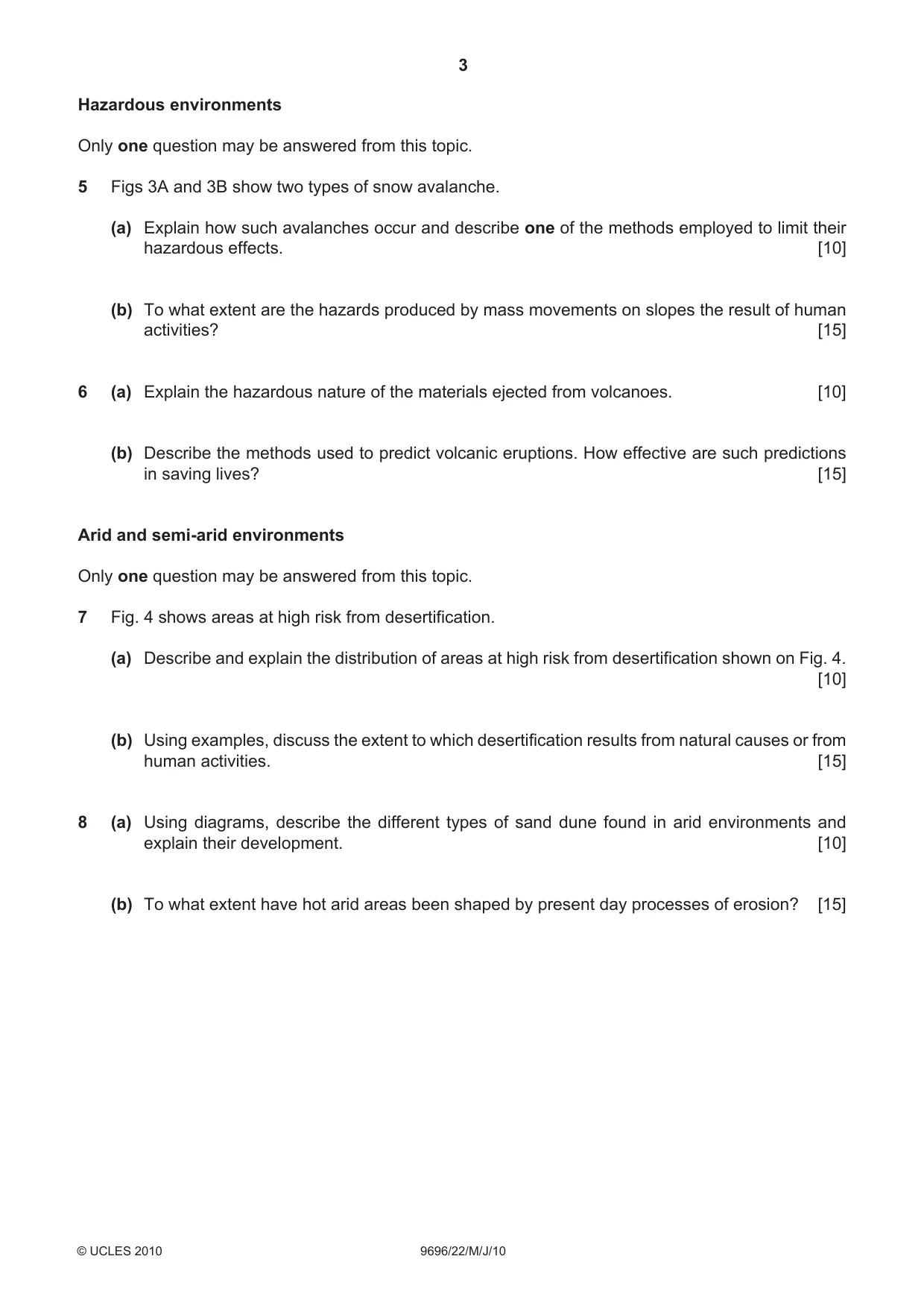 Cambridge A Level Geography 9696 2010 May/June Paper 2 · Variant 2 question paper, page 3 of 4