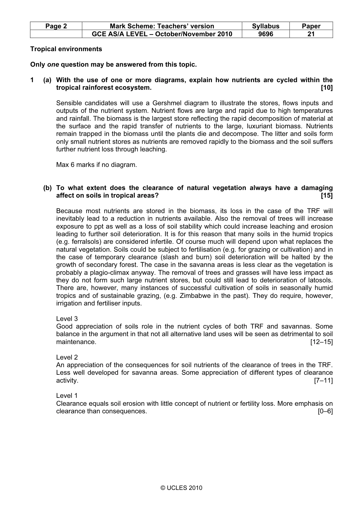 Mark scheme, page 2 of 9