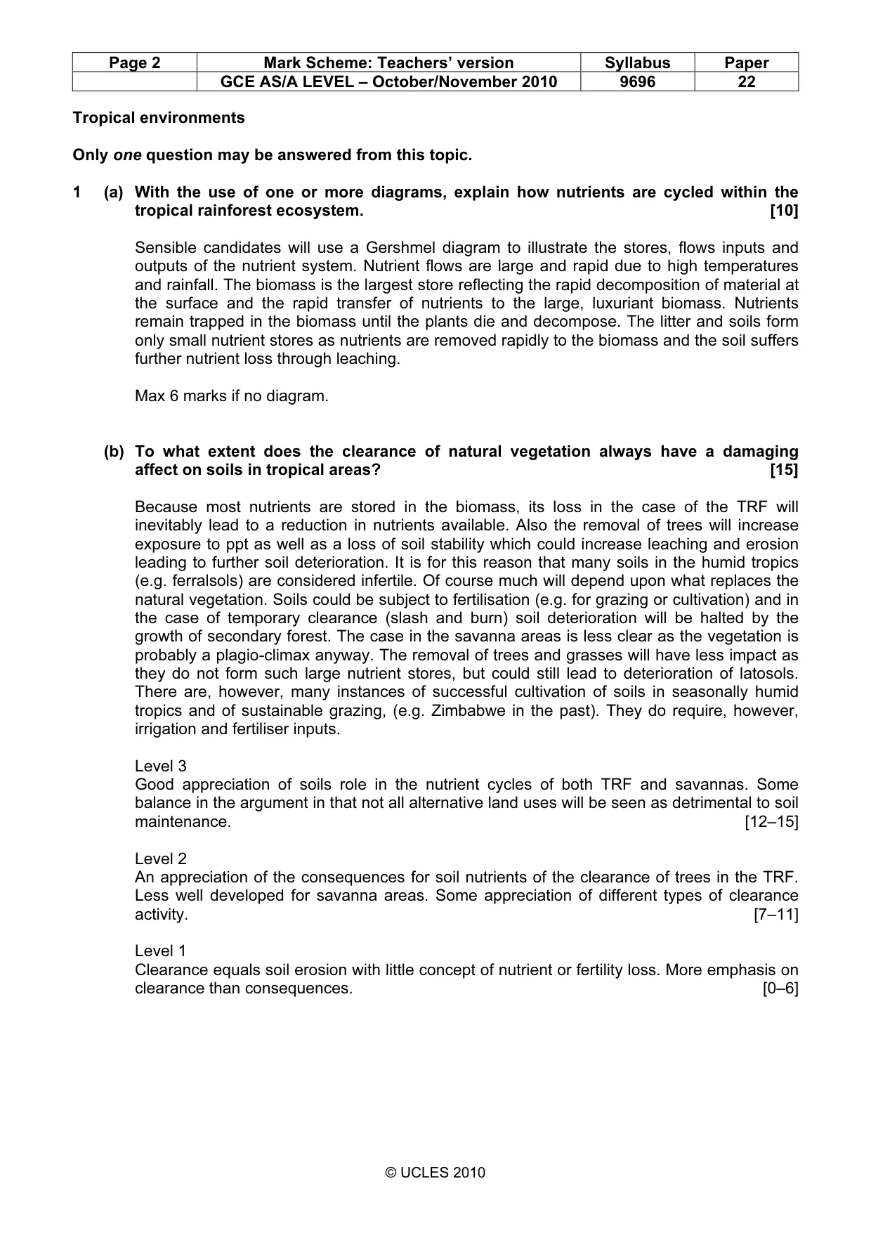 Mark scheme, page 2 of 9