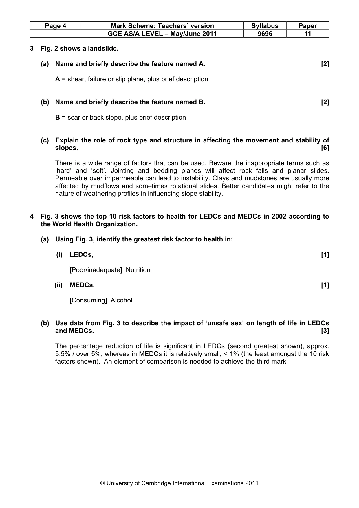 Mark scheme, page 4 of 13