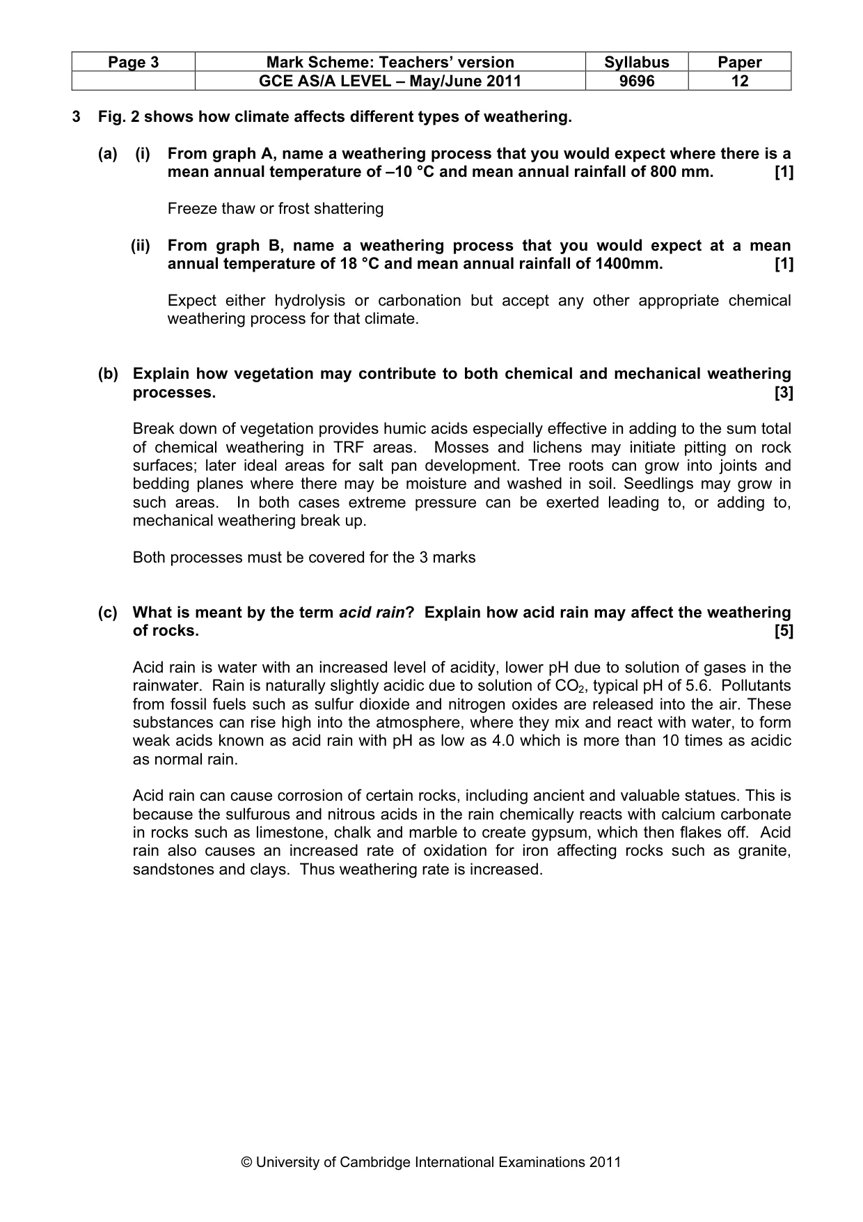 Mark scheme, page 3 of 11