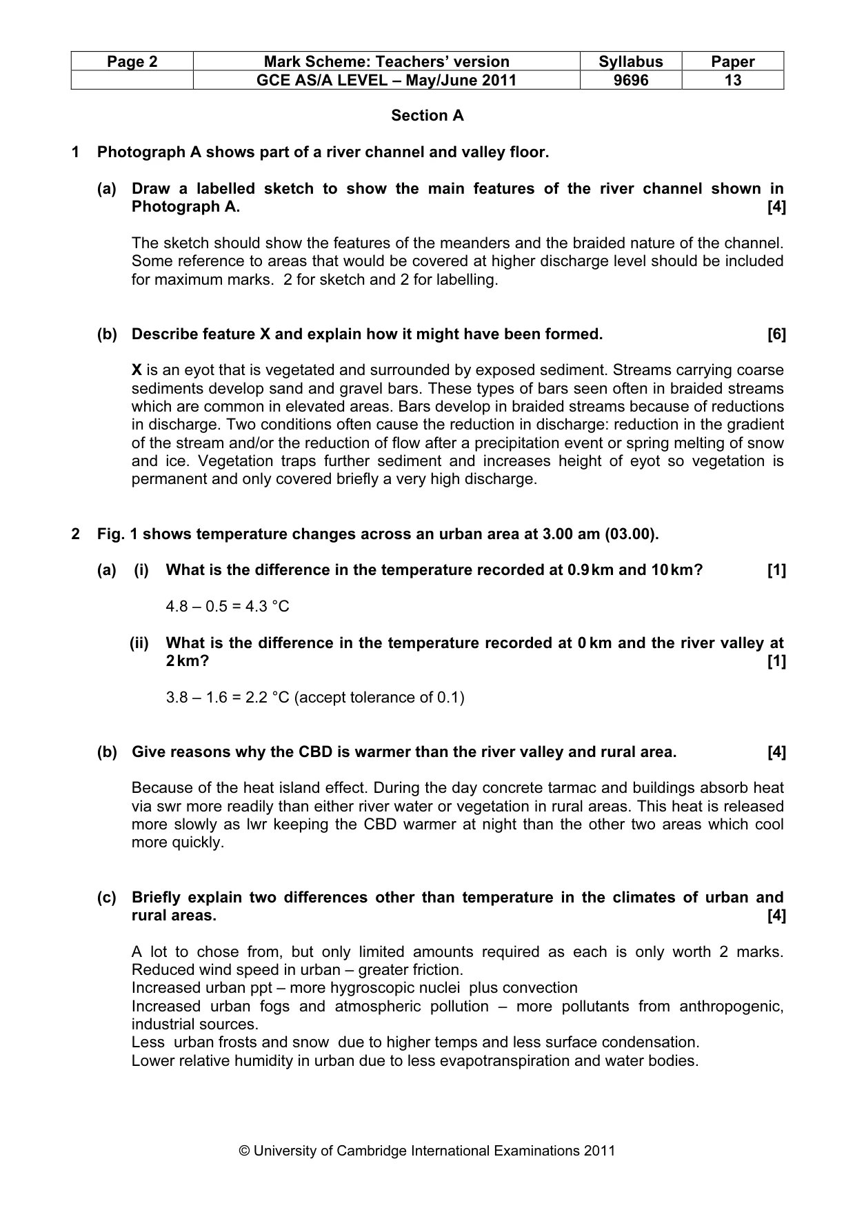 Mark scheme, page 2 of 11