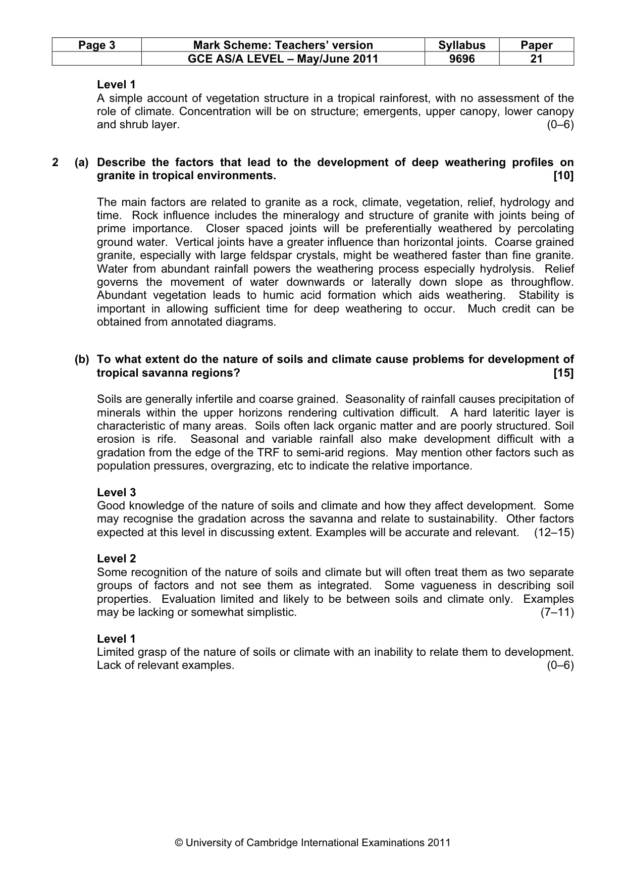 Mark scheme, page 3 of 10