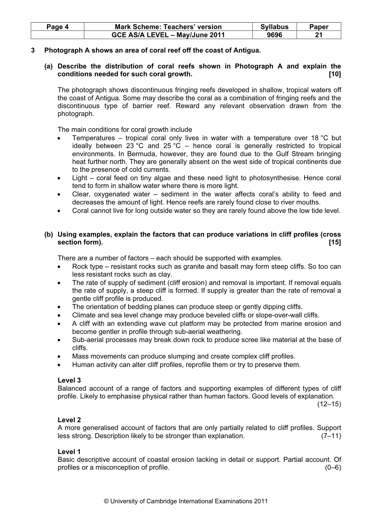 Mark scheme, page 4 of 10