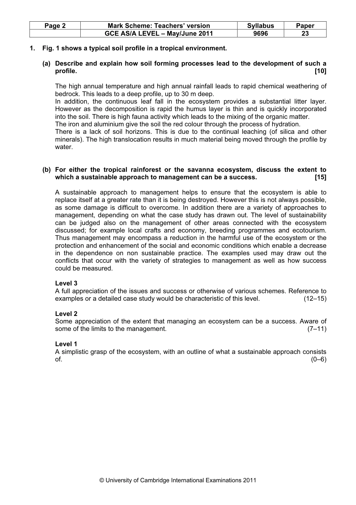 Mark scheme, page 2 of 10