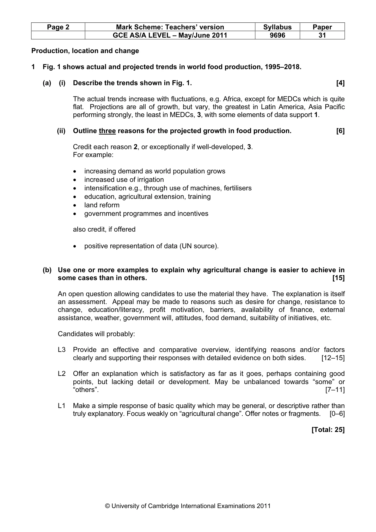 Mark scheme, page 2 of 9