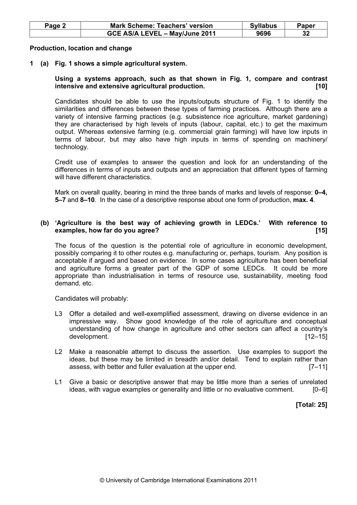 Mark scheme, page 2 of 9