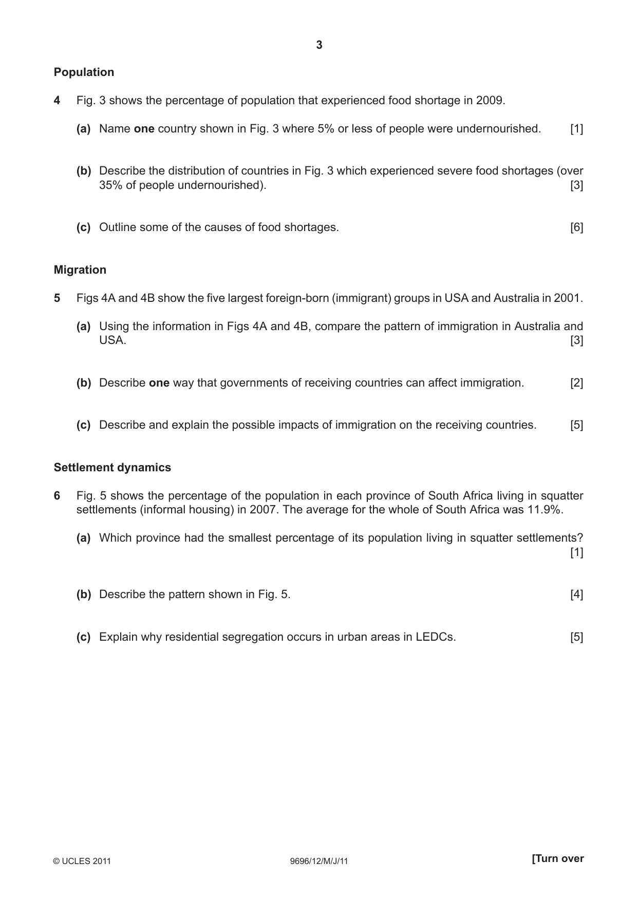 Cambridge A Level Geography 9696 2011 May/June Paper 1 · Variant 2 question paper, page 3 of 8
