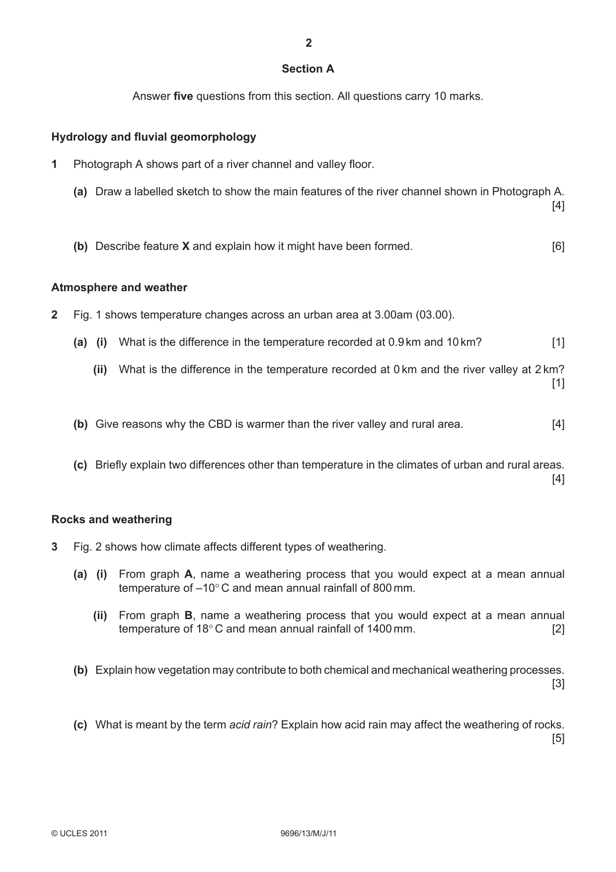 Cambridge A Level Geography 9696 2011 May/June Paper 1 · Variant 3 question paper, page 2 of 8