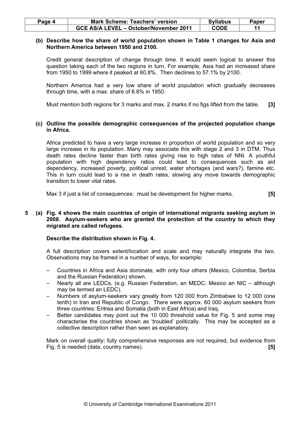 Mark scheme, page 4 of 14