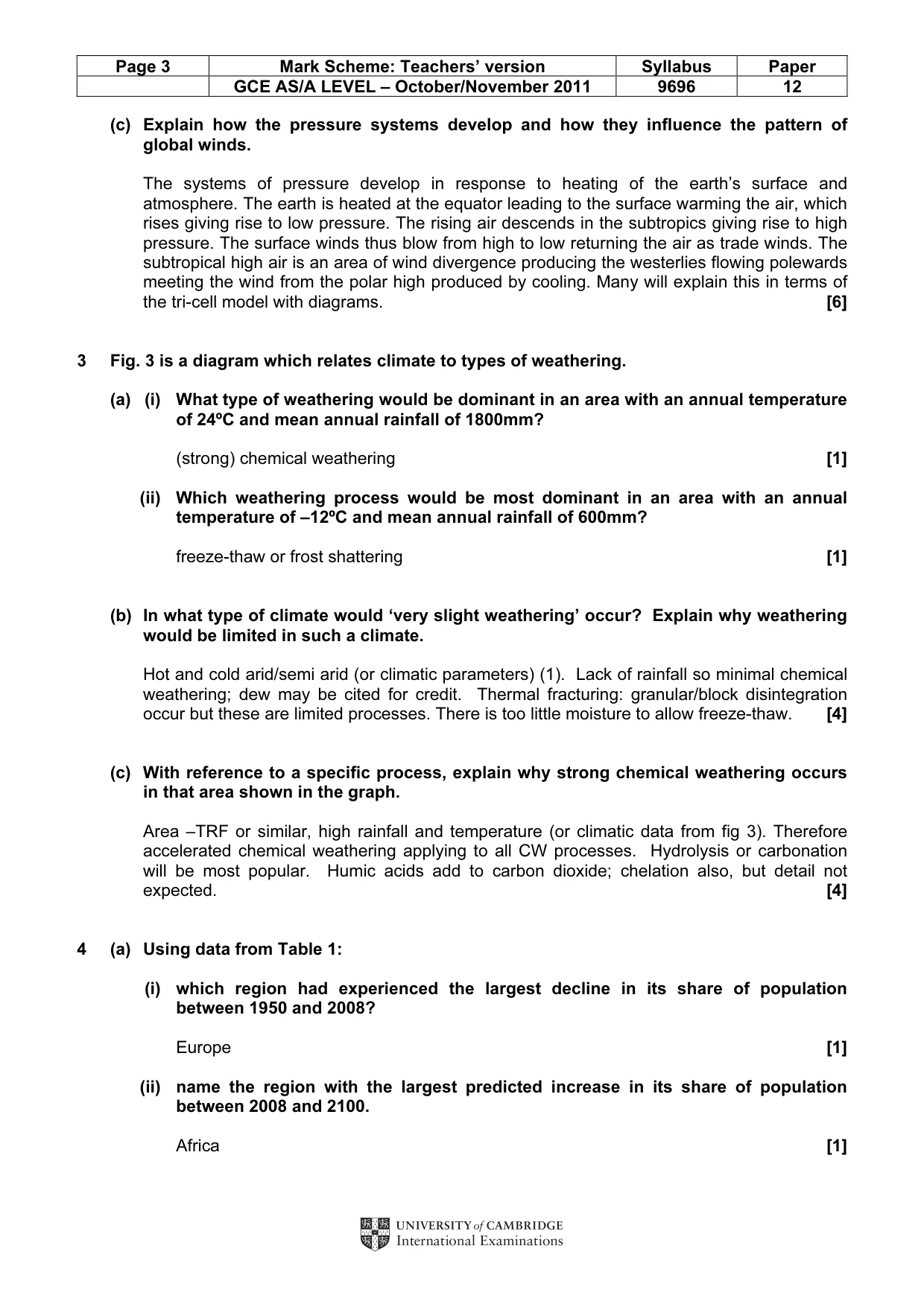 Mark scheme, page 3 of 14