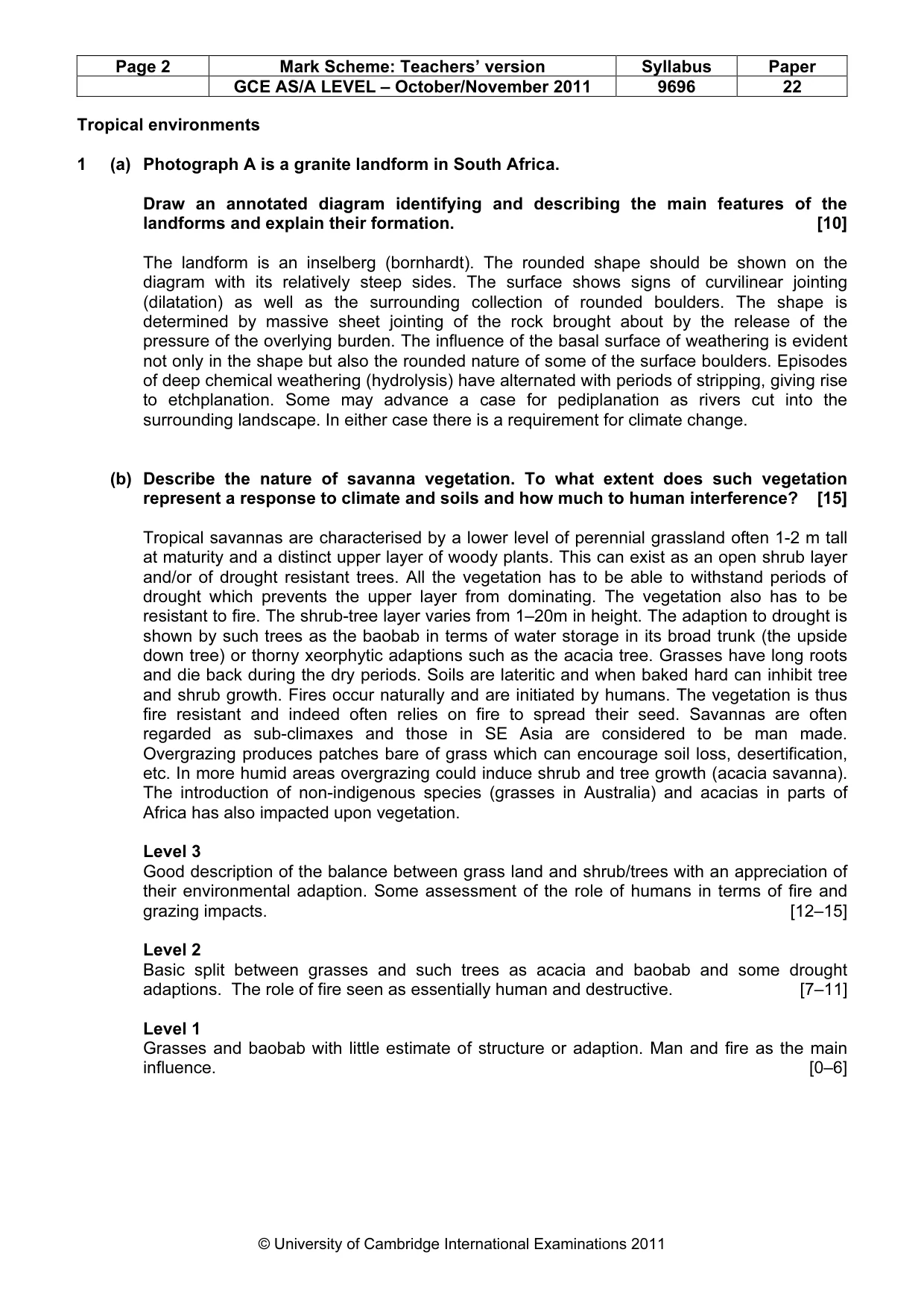 Mark scheme, page 2 of 9
