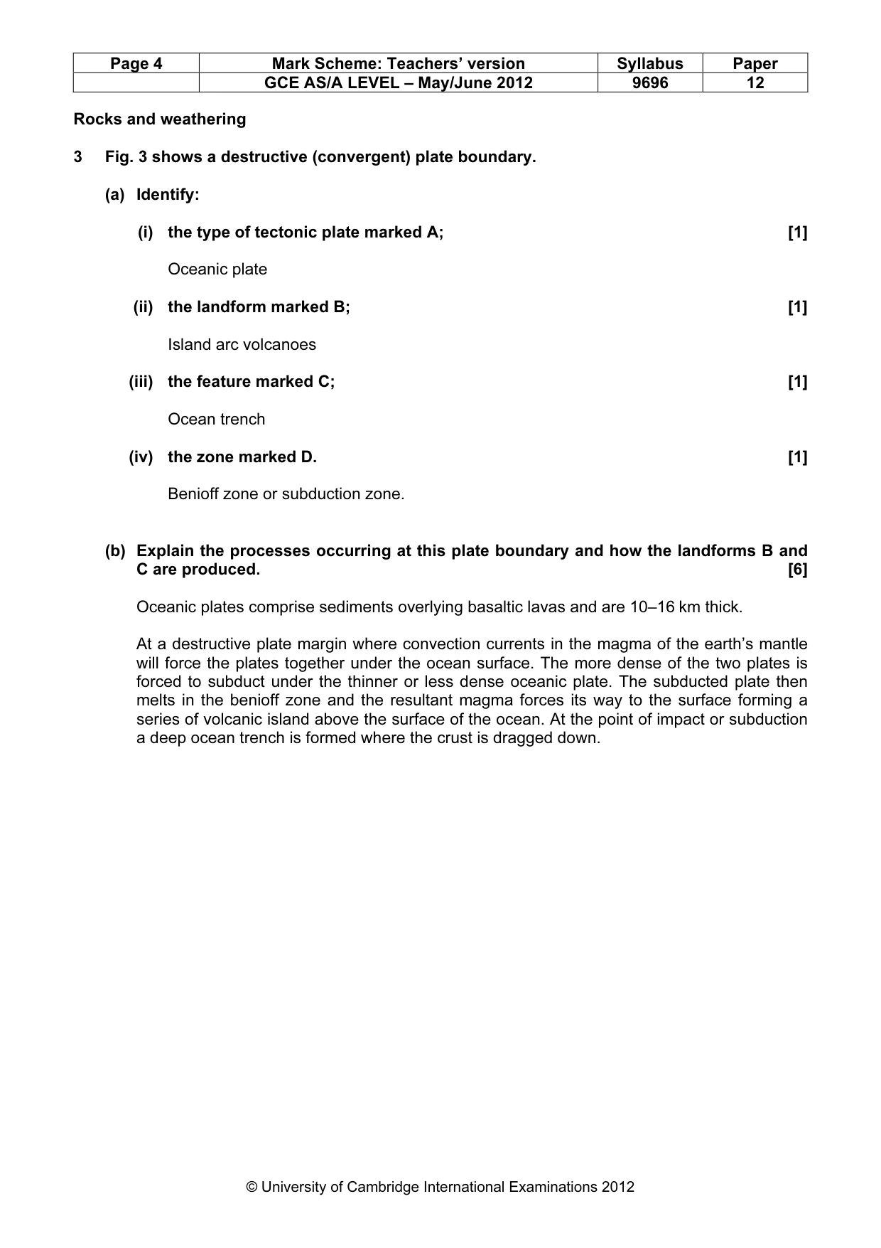 Mark scheme, page 4 of 18