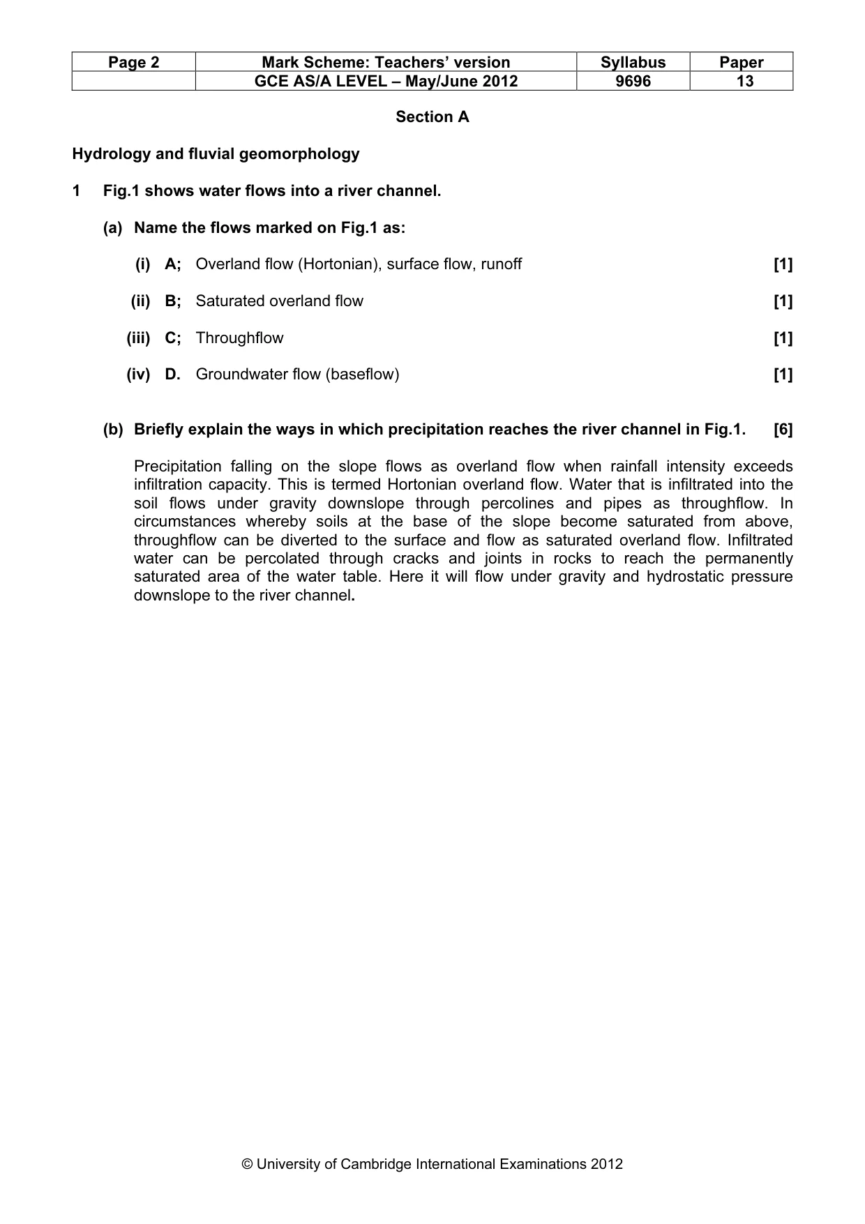 Mark scheme, page 2 of 16