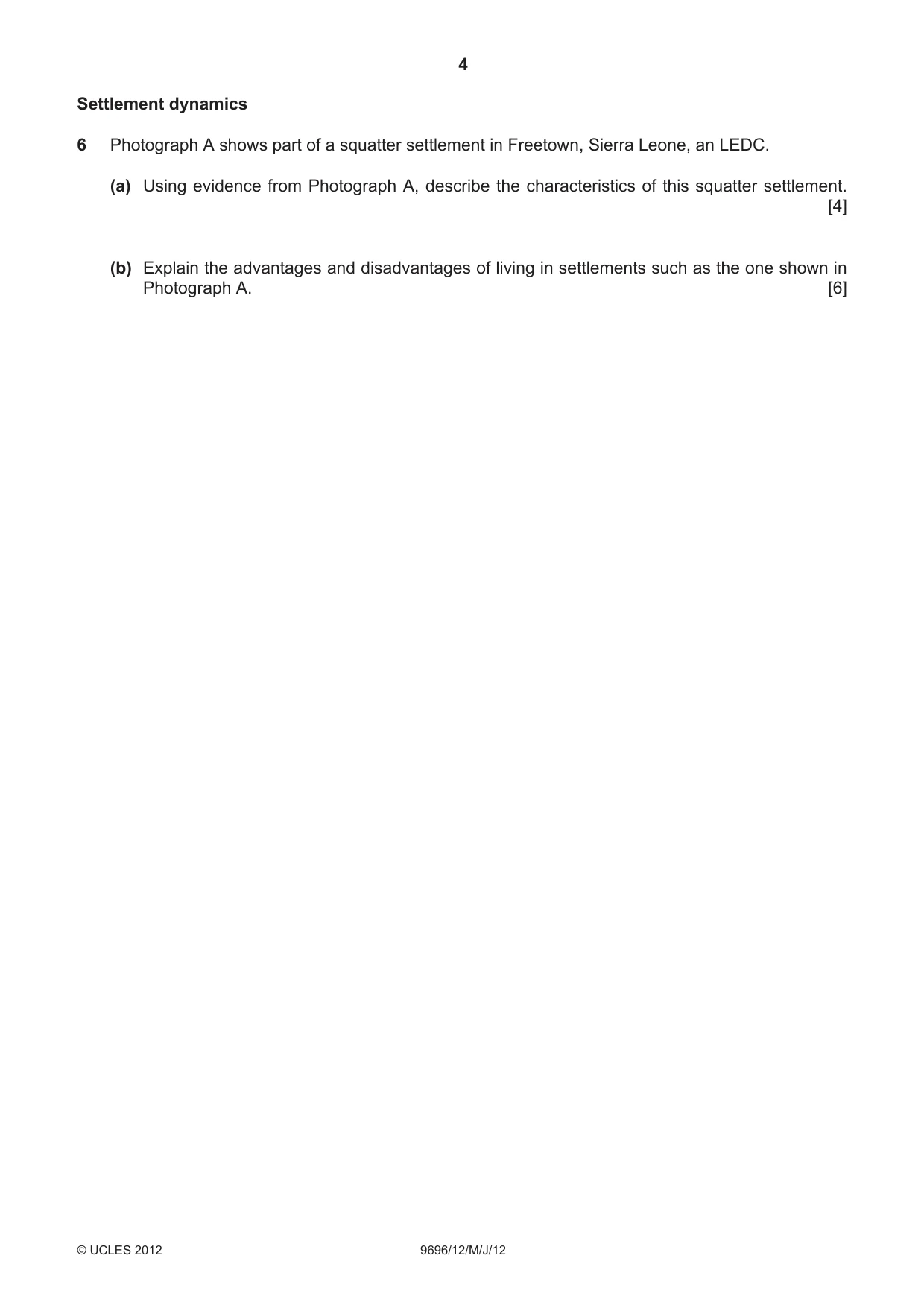 Cambridge A Level Geography 9696 2012 May/June Paper 1 · Variant 2 question paper, page 4 of 8