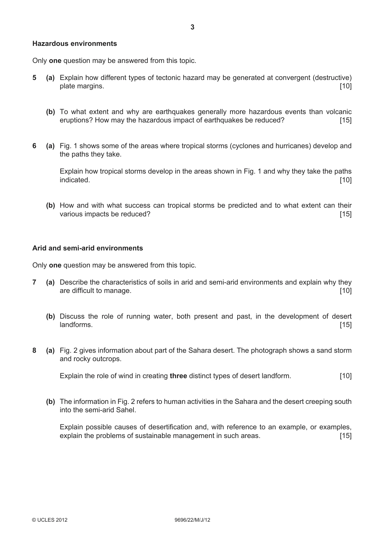 Cambridge A Level Geography 9696 2012 May/June Paper 2 · Variant 2 question paper, page 3 of 4
