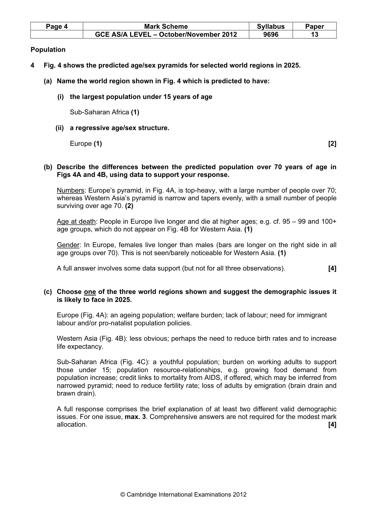 Mark scheme, page 4 of 15
