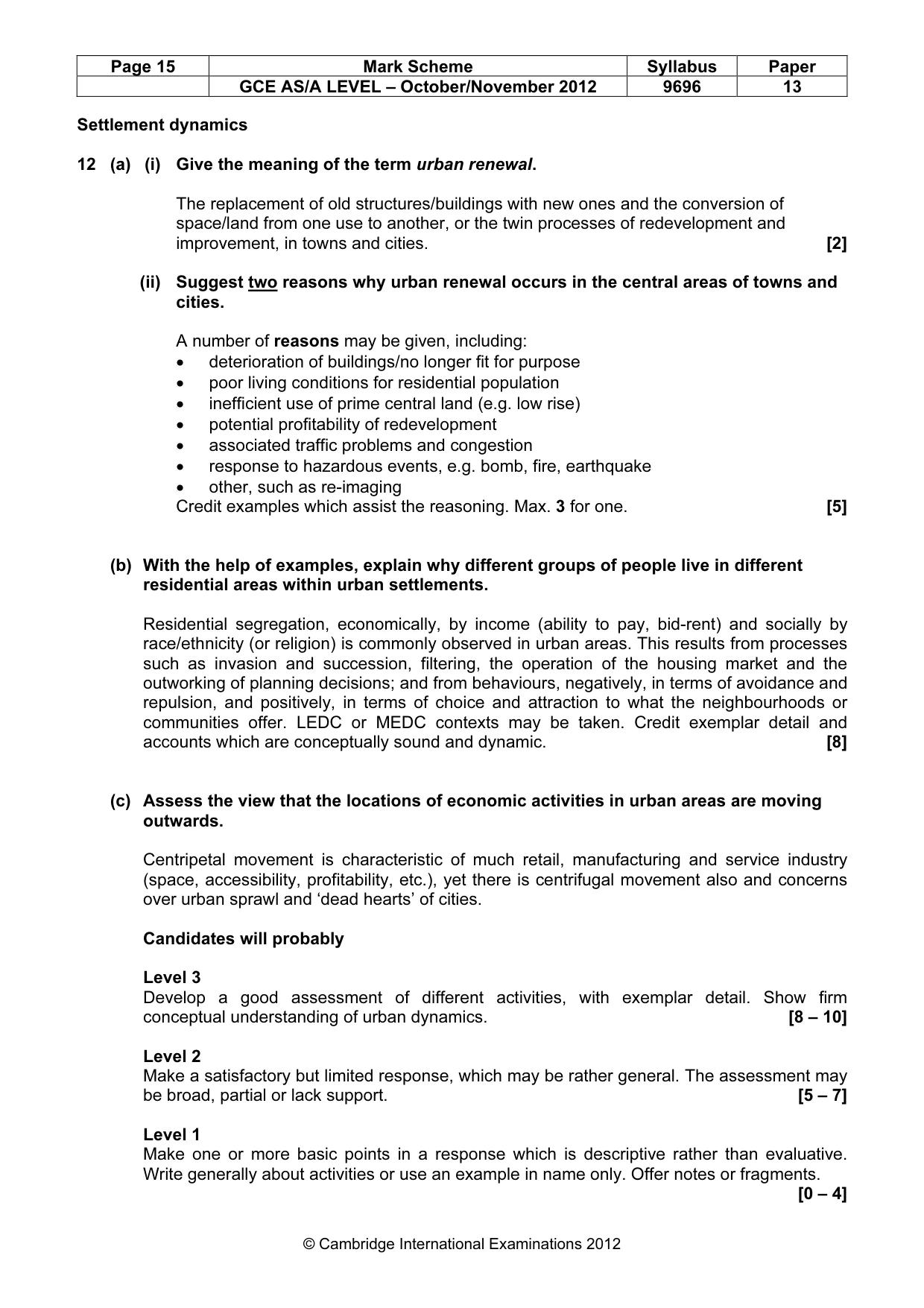 Mark scheme, page 15 of 15