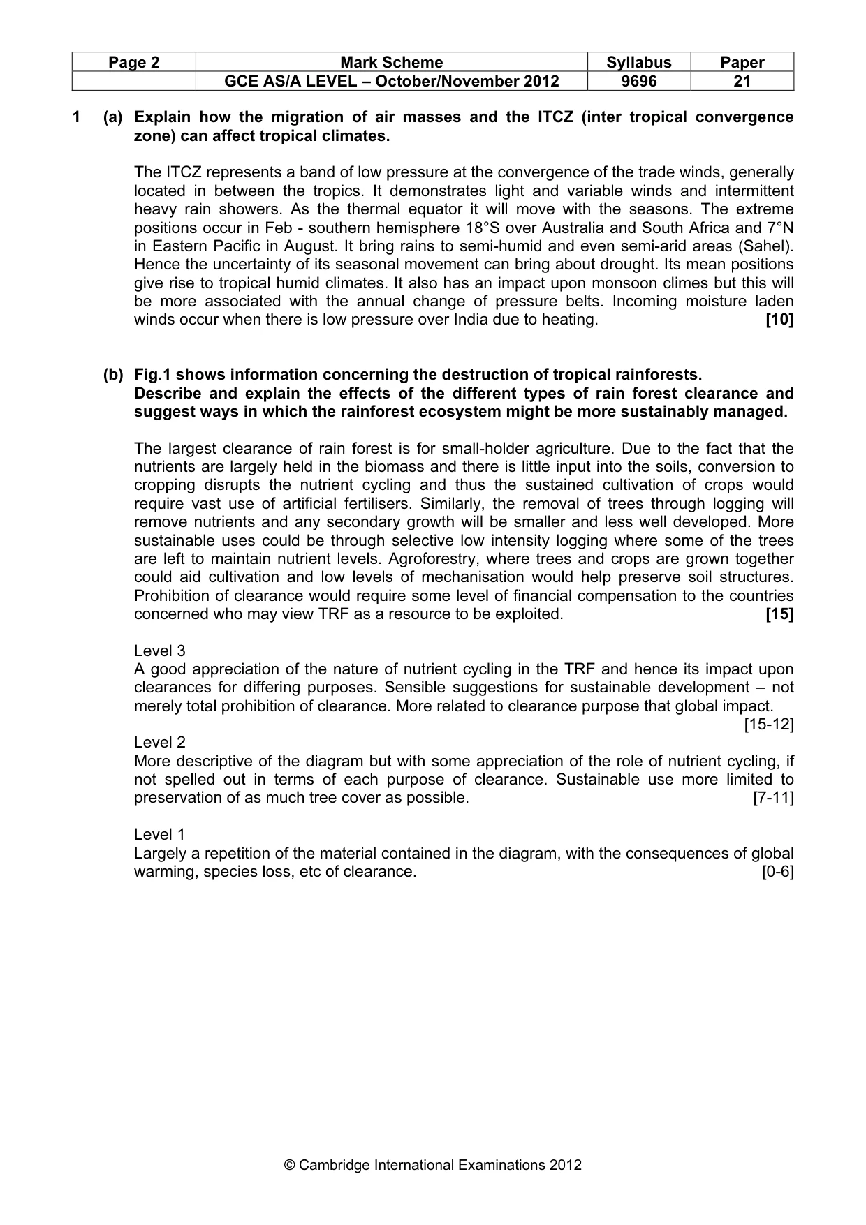 Mark scheme, page 2 of 9