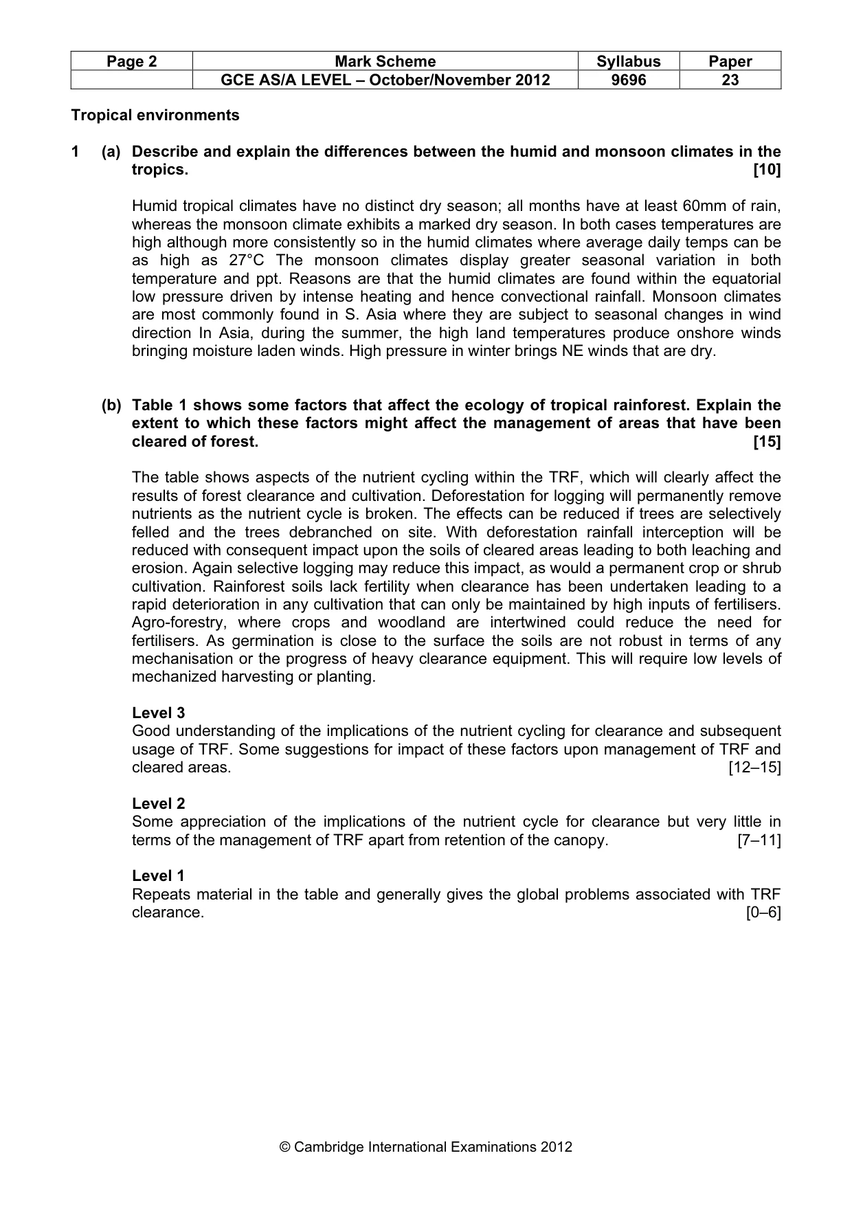 Mark scheme, page 2 of 9
