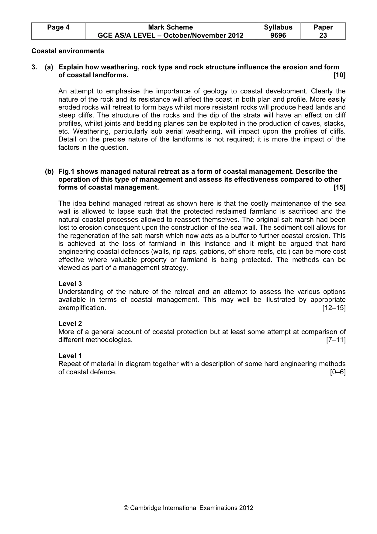 Mark scheme, page 4 of 9