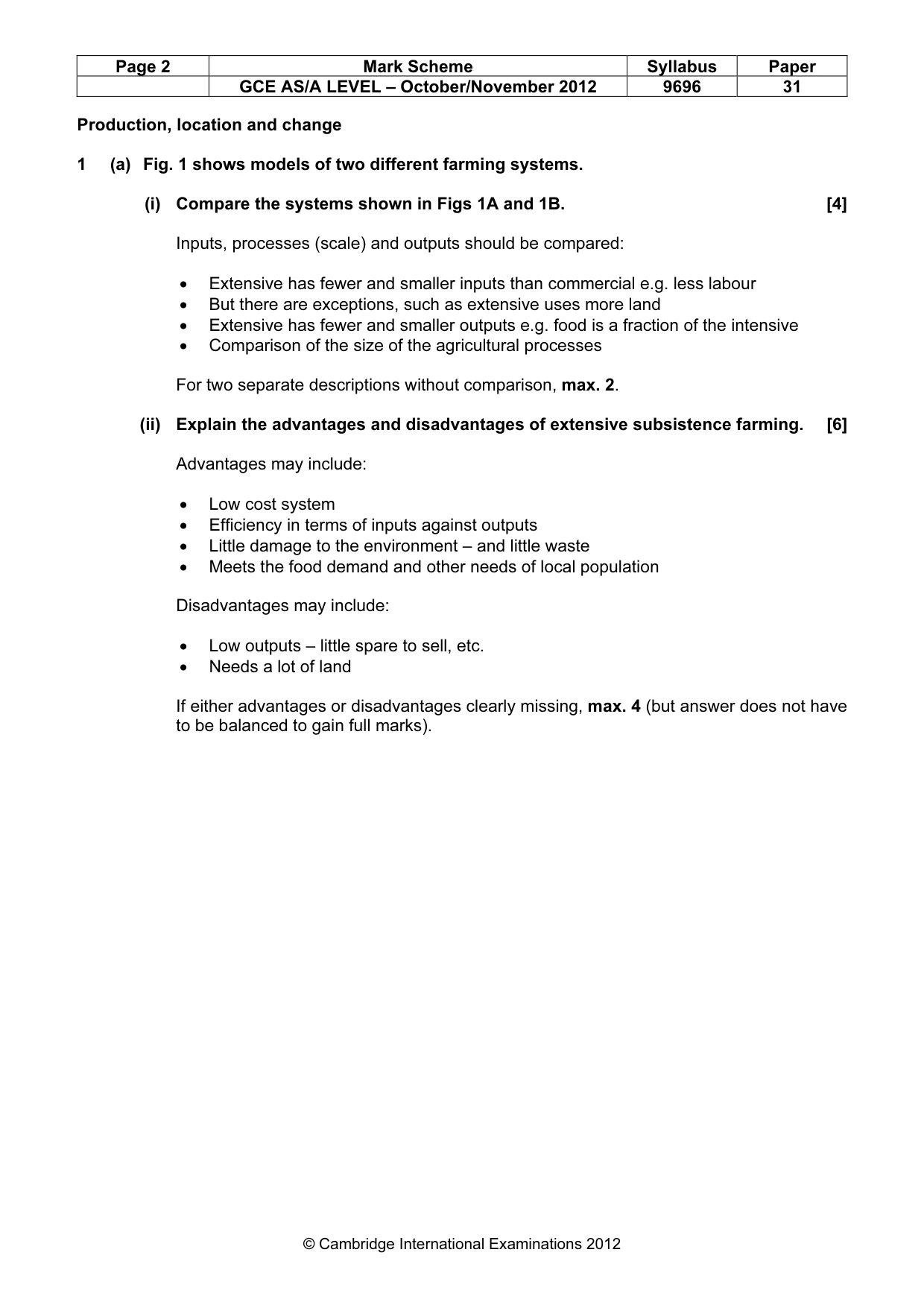 Mark scheme, page 2 of 10