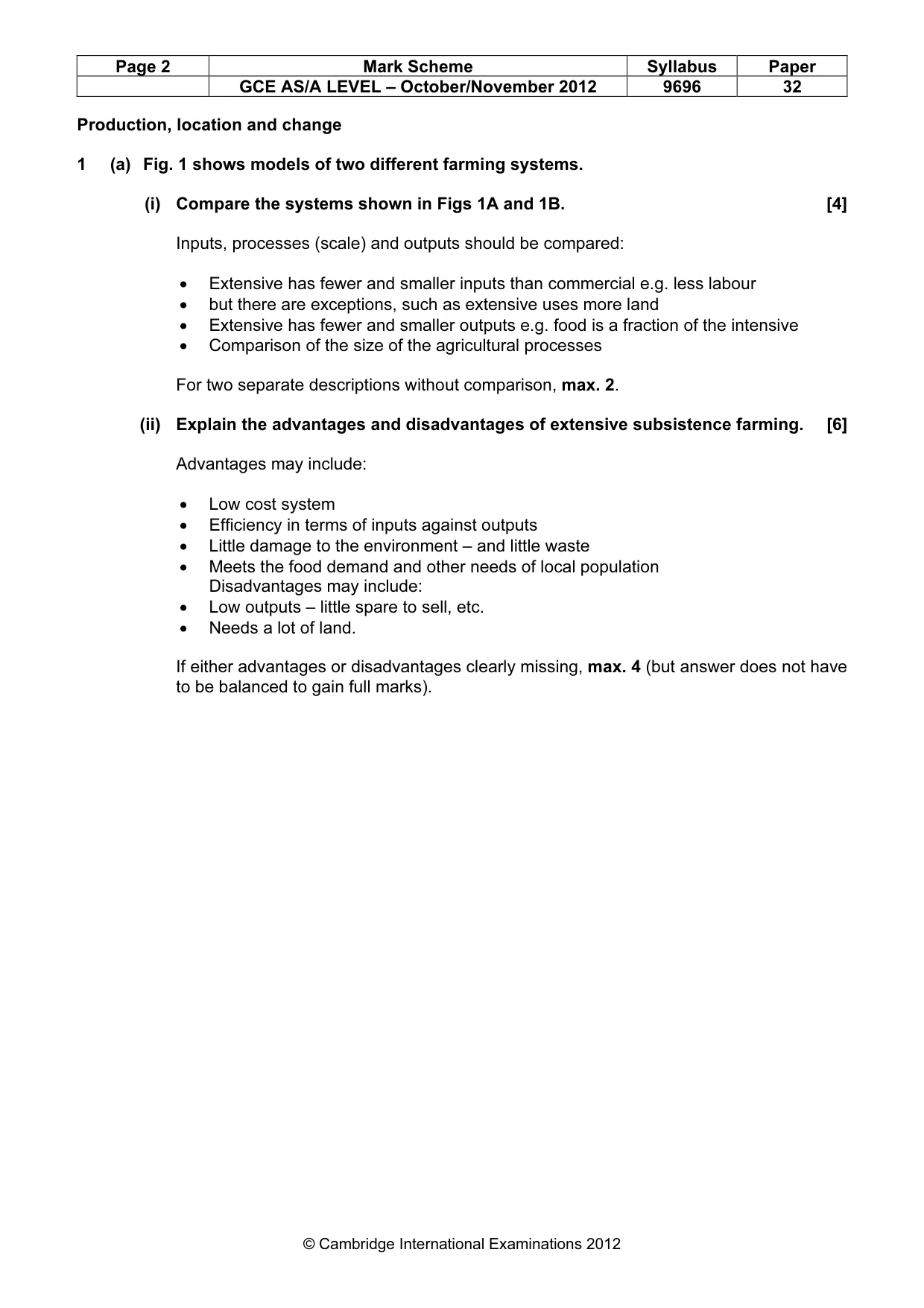 Mark scheme, page 2 of 10