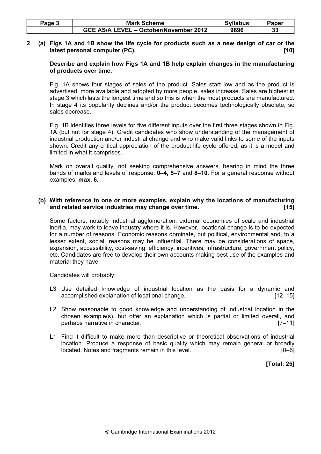 Mark scheme, page 3 of 10