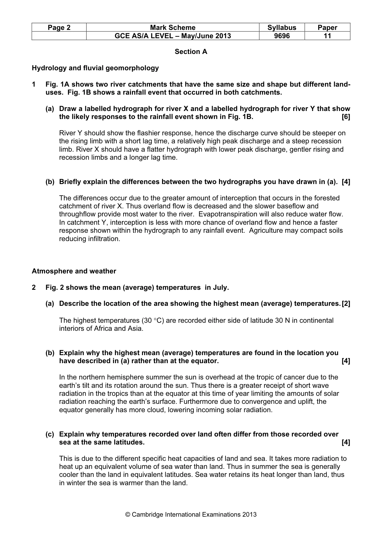 Mark scheme, page 2 of 13